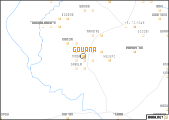 map of Gouana