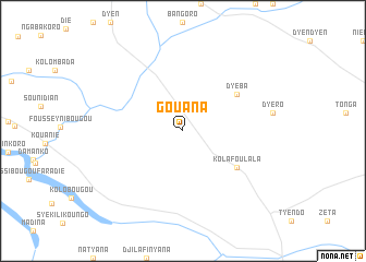 map of Gouana