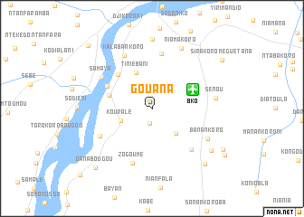 map of Gouana