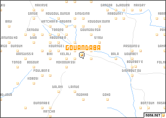 map of Gouandaba