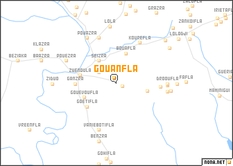 map of Gouanfla