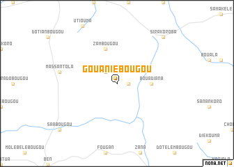 map of Gouanièbougou