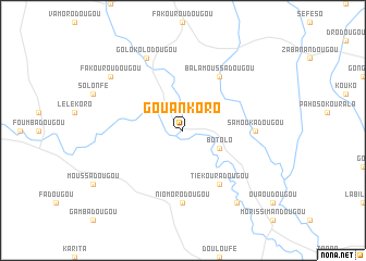 map of Gouankoro