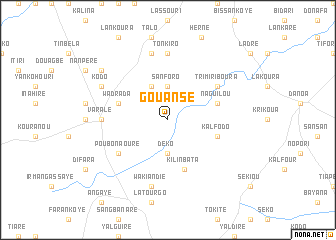 map of Gouansé