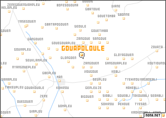 map of Gouapoloulé