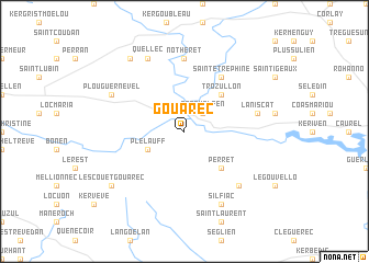 map of Gouarec