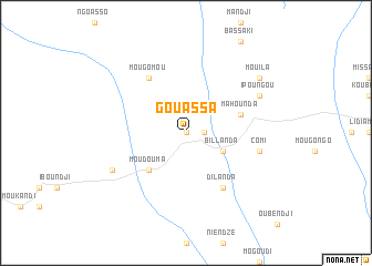 map of Gouassa