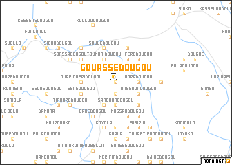 map of Gouassédougou