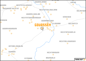 map of Gouassem