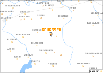 map of Gouassem