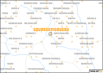 map of Gouasséridougou