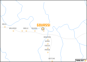 map of Gouassi