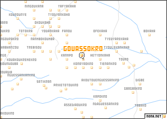 map of Gouassokro