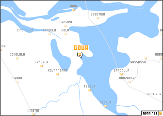 map of Goua