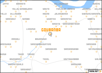 map of Goubanba