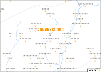 map of Goubey Kwara