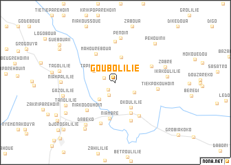 map of Goubolilié