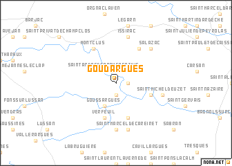 map of Goudargues