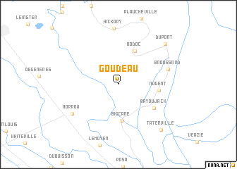 map of Goudeau