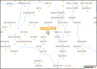 map of Goudévé