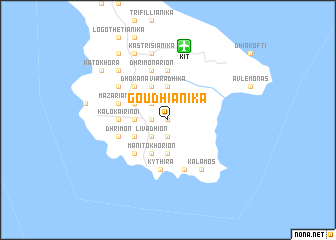 map of Goudhiánika