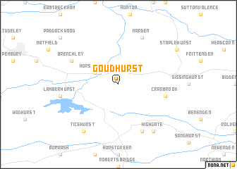 map of Goudhurst