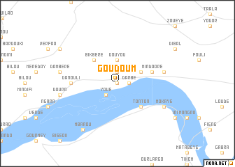 map of Goudoum