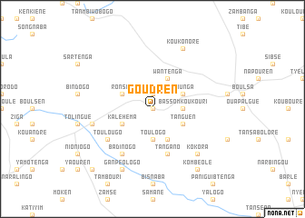 map of Goudren