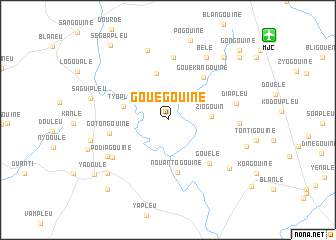 map of Gouégouiné