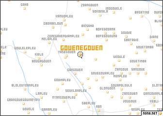 map of Gouénégouen