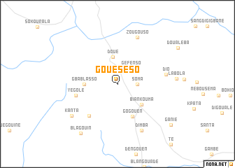 map of Goueséso