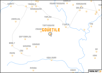 map of Gouétilé