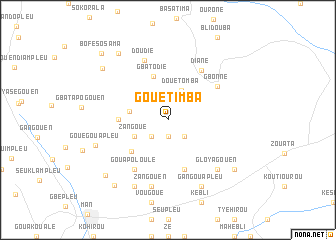 map of Gouétimba