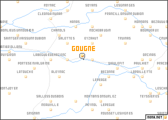 map of Gougne