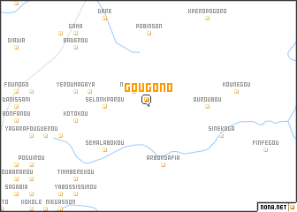 map of Gougono