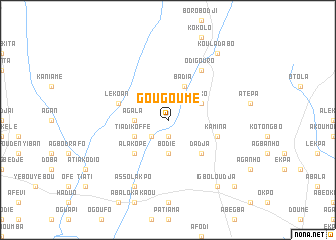 map of Gougoume