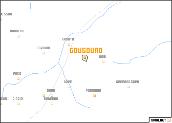 map of Gougouno