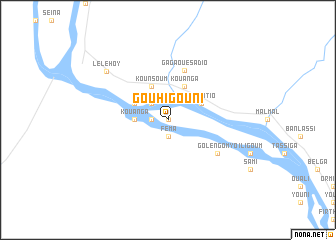 map of Gouhi Gouni