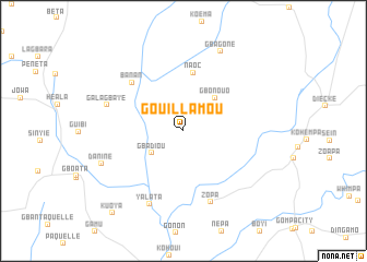 map of Gouillamou