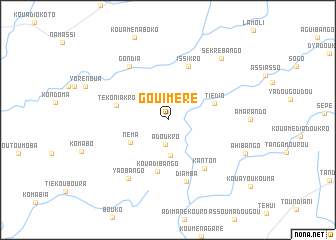 map of Gouiméré