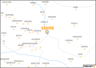 map of Gouiné