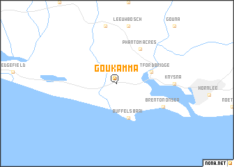 map of Goukamma