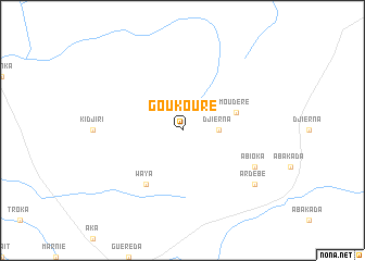 map of Goukouré