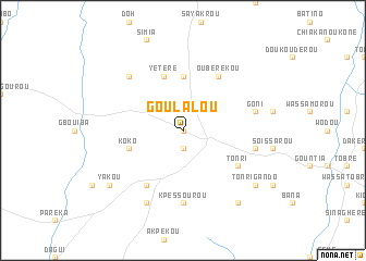 map of Goulalou