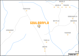 map of Goulaonfla