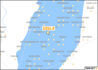 map of Goula
