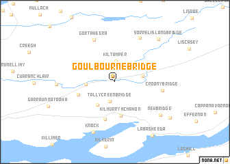 map of Goulbourne Bridge