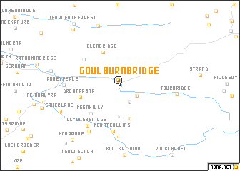 map of Goulburn Bridge