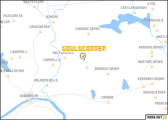 map of Gould Corner