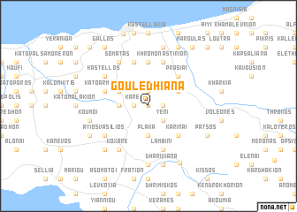 map of Gouledhianá